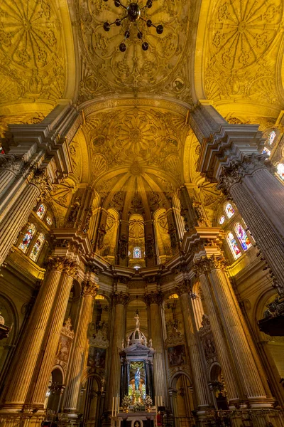 Malaga Espagne Octobre 2022 Intérieur Cathédrale Malaga Malaga Espagne Octobre — Photo