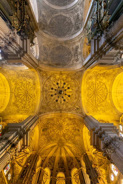 Malaga Spanje Oktober 2022 Interieur Van Kathedraal Van Malaga Malaga — Stockfoto