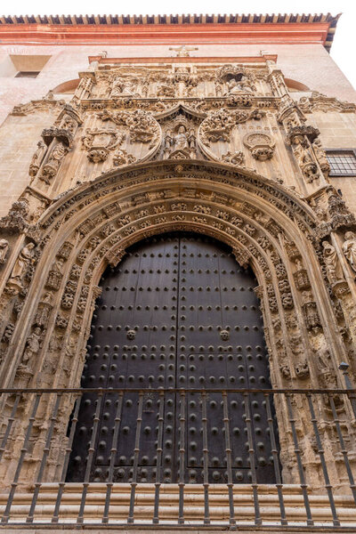 Malaga, Spain - October 26, 2022: Malaga Cathedral in Malaga, Spain on October 26, 2022