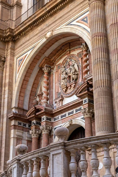 stock image Malaga, Spain - October 26, 2022: Malaga Cathedral in Malaga, Spain on October 26, 2022