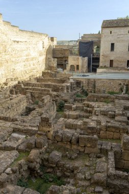 Cordoba, İspanya - 27 Ekim 2022: Cordoba, İspanya 'da Hristiyan hükümdarların Alcazar' ı