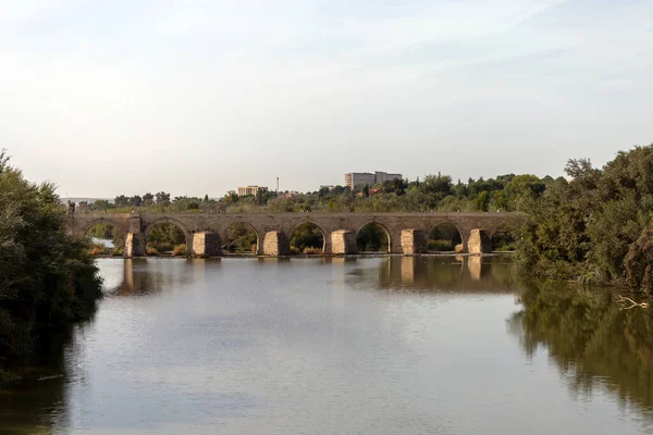 Cordoba Spanien Oktober 2022 Guadalquivir Und Die Römische Brücke Von — Stockfoto