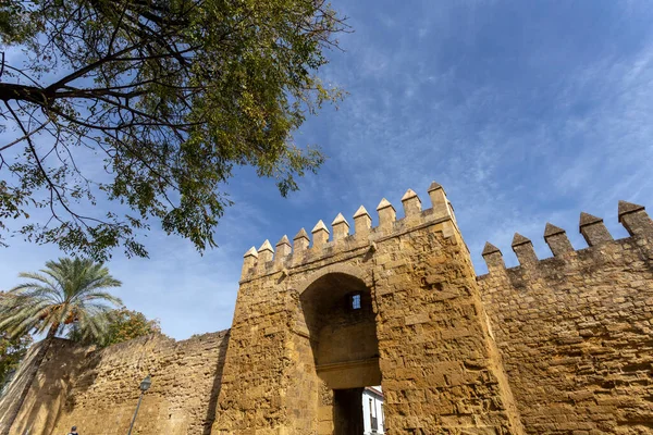 Córdoba España Octubre 2022 Barberia Peluqueria Puerta Almodovar Puerta Medieval — Foto de Stock