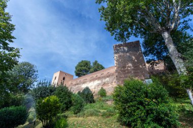 Granada, İspanya - 28 Ekim 2022: Granada, İspanya 'da Alhambra manzarası