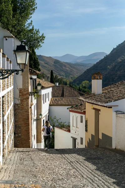 Granada Spanyolország Október 2022 Kilátás Sierra Nevada Granadából Október 2022 — Stock Fotó