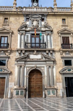 Granada, İspanya - 28 Ekim 2022: Granada 'da Yüksek Adalet Divanı