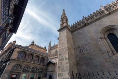 Granada, İspanya - 28 Ekim 2022 Granada Katedrali