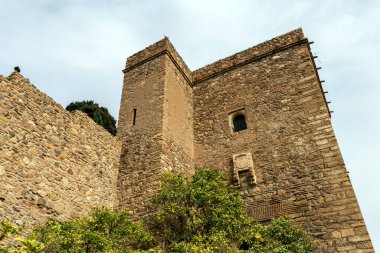 Malaga, İspanya - 29 Ekim 2022: Malaga Alcazaba