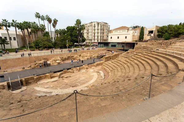 stock image Malaga, Spain - October 29, 2022: The Roman theatre in Malaga.