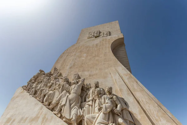 Лиссабон Португалия 2023 Памятник Открытий Летний День Лиссабоне — стоковое фото