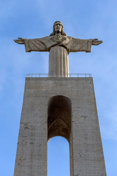 Лиссабон Португалия 2023 Святилище Христа Царя Летний День Лиссабоне — стоковое фото
