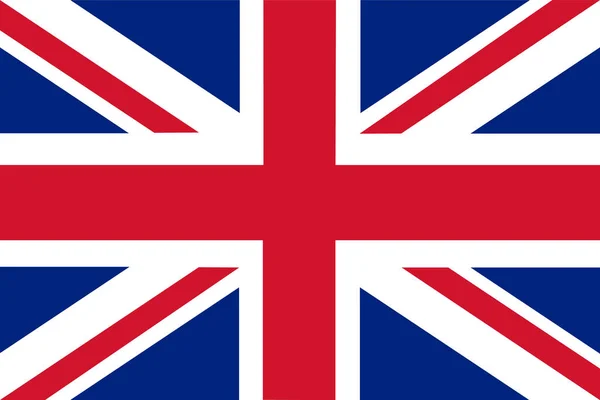 Großbritannien Großbritannien Flagge Vektor Illustration — Stockvektor