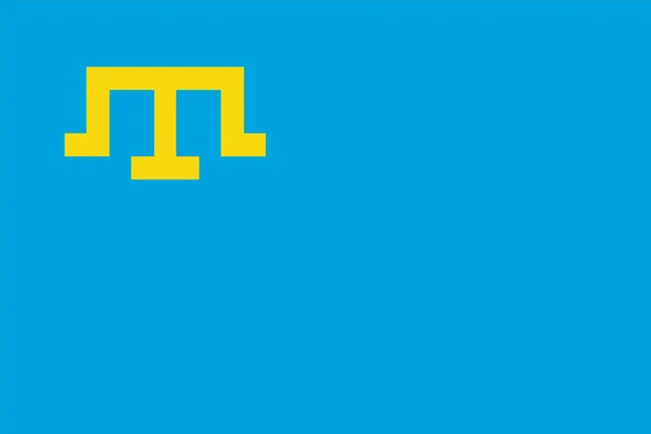 Bandera Crimea Pueblo Tártaro Ilustración Vectorial — Archivo Imágenes Vectoriales