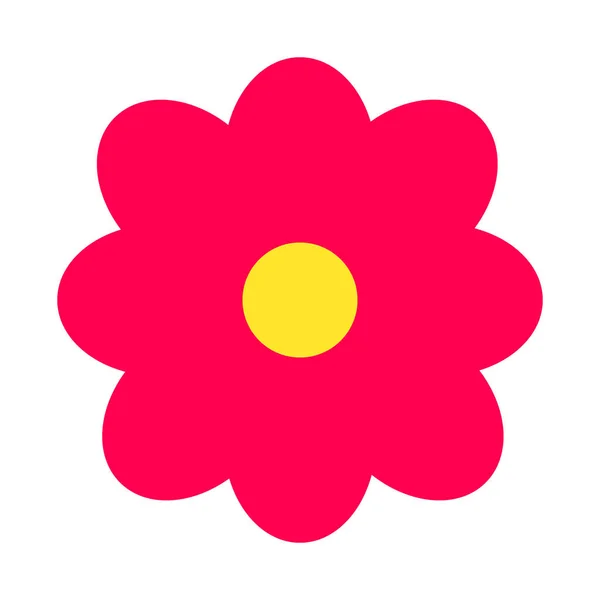 Χειροποίητη Απεικόνιση Φορέα Ροζ Μωβ Λουλουδιού — Διανυσματικό Αρχείο