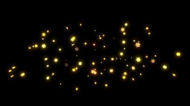 İzole edilmiş siyah arka plan. 2022 mutlu yıllar. Noel video kartını tebrik ederim. Dekoratif altın başlık. Sanatsal giriş (giriş şablonu). Hızlı Zaman, kod: h264, 16-bit renk, en yüksek kalite. 3 Boyutlu Canlandırma.