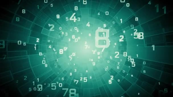 Нумерологія Магічний Тунель Секретні Знання Про Цифри Езотеричне Тло Числами — стокове відео