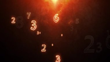 Numeroloji (sayılar hakkında gizli bilgi). Rakamlarla dolu gizli bir geçmişi var. Kırmızı alev. Esrarengiz bir geçmiş. Üç boyutlu animasyon. Quick Time, H264, 16-bit renk, en yüksek kalite. Rengin pürüzsüz derecelendirmesi, bant etkisi olmadan!