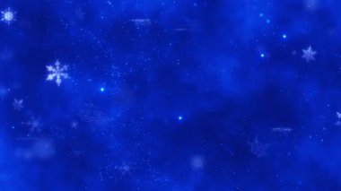 Noel arkaplanı. Kar, kar fırtınası, dekoratif kar taneleri. Yılbaşı gecesi. Üç boyutlu animasyon. Quick Time, H264, 16-bit renk, en yüksek kalite. Rengin pürüzsüz derecelendirmesi, bant etkisi olmadan. 