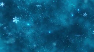 Noel arkaplanı. Kar, kar fırtınası, dekoratif kar taneleri. Yılbaşı gecesi. Üç boyutlu animasyon. Quick Time, H264, 16-bit renk, en yüksek kalite. Rengin pürüzsüz derecelendirmesi, bant etkisi olmadan. 