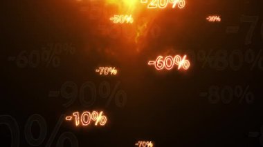 Kara Cuma. Yanma yüzdeleri. Daha büyük indirimler (boşaltma,%, yüzdeler, alım, satış). Üç boyutlu animasyon. Quick Time, H264, 16-bit renk, en yüksek kalite. Rengin pürüzsüz derecelendirmesi, bant etkisi olmadan.