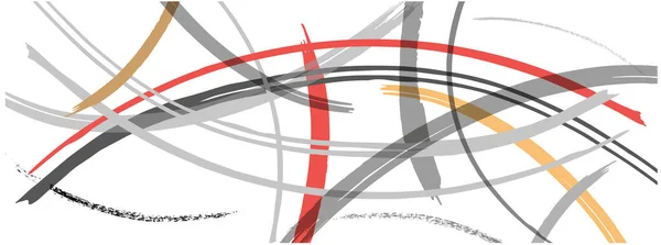 Horisontell Abstrakt Bakgrund Med Grunge Line Design Vektorelement Stockillustration