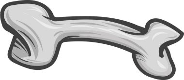 Kemik karikatürünün vektör çizimi