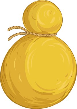 Provolone İtalyan inekleri beyaz arka plan üzerine radyoaktif gıda sütü.