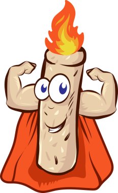 Beyaz arkaplanda süper kaslı topak