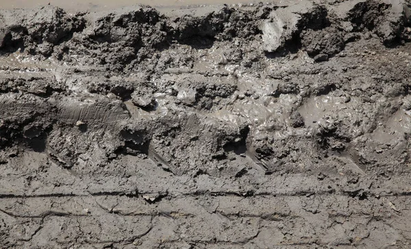Мокрий Бруд Земля Сільської Дороги Полі Після Дощу — стокове фото