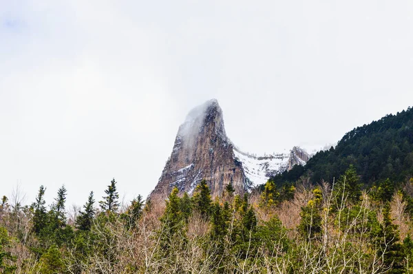 Вид Вершину Вершины Горы — стоковое фото