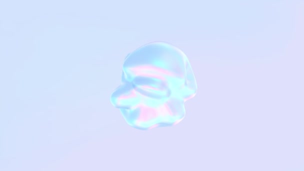 Kleckswasser Licht Illustration Rosa Blasen Blase Blau Design Farbe Vektor — Stockvideo