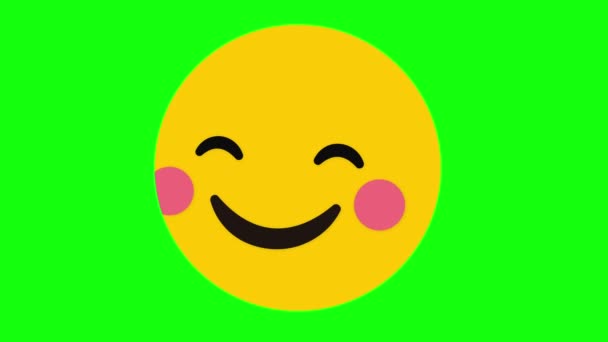 Ντροπαλός Ανατινάζοντας Χέρι Έκρηξη Εκραγεί Τρελό Emoji Χαμόγελο Αστείο Εικονίδιο — Αρχείο Βίντεο