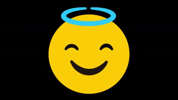 Malaikat Tangan Meledak Ledakan Meledak Bintang Mata Mata Senyum Emoji — Stok Video