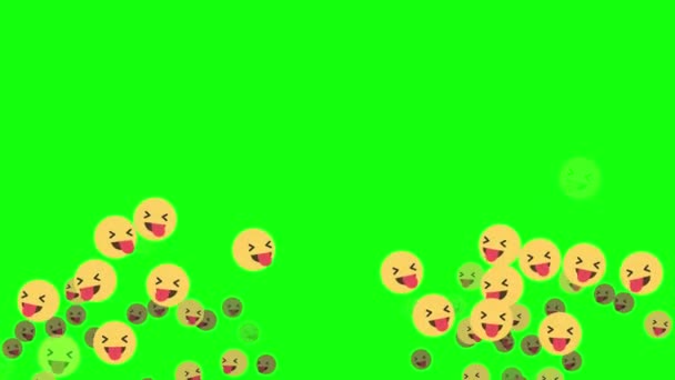 Dil Ikon Emoji Smile Puzzle Yapboz Parça Çözüm Oyun Model — Stok video