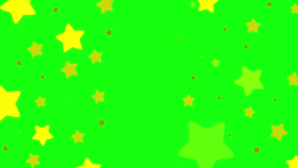 Estrelas Ícone Brilho Emoji Luz Animação Natal Magia Preto Celebração — Vídeo de Stock