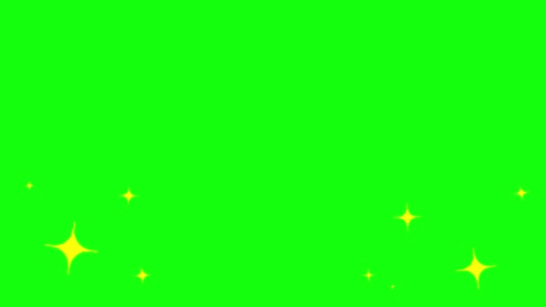 Hvězdy Ikona Jiskra Emoji Světlo Animace Vánoce Magie Černá Oslava — Stock video
