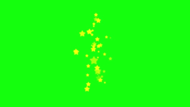 Csillagok Ikon Szikra Emoji Fény Animáció Karácsony Mágia Fekete Ünneplés — Stock videók