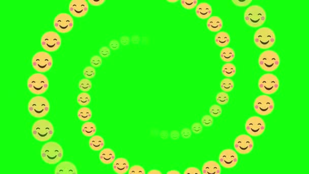 Pemalu Tersenyum Sedih Menangis Buruk Tersenyum Wajah Emoticon Ikon Bahagia — Stok Video