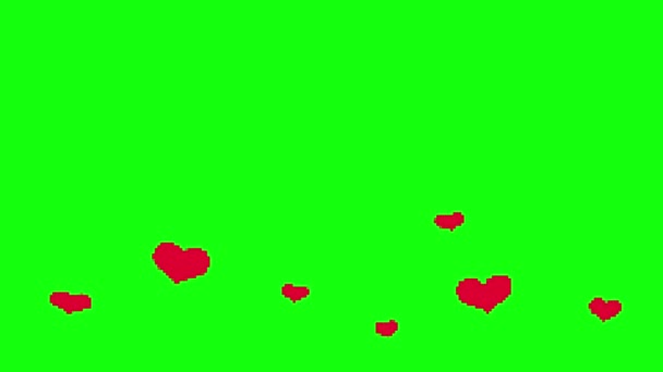 Heart Love Emoji Emoticon Valentine Symbol Day Red Romance Illustration — Stock Video