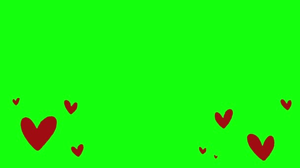 Corazón Amor Emoji Emoticono Valentín Símbolo Día Rojo Romance Ilustración — Vídeos de Stock