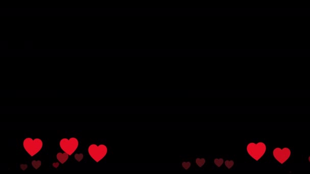 Серце Любов Валентинка Квітка Троянда Форма День Символ Романтика Рожевий — стокове відео