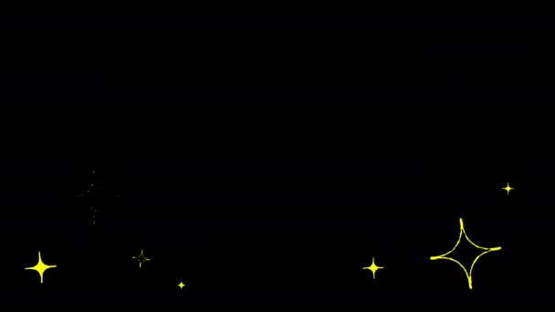 Зірка Різдво Зелений Екран Візерунок Осінь Листя Прикраса Вектор Ілюстрація — стокове відео