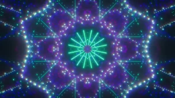 Kaleidoszkóp Absztrakt Művészet Művészet Kézművesség Kultúra Szórakozás Háttér Batik Gyönyörű — Stock videók