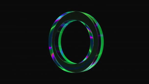 Chromatic Rainbow Light Transparency Translucence Icon Symbol Button Sign Circle — Stock Video