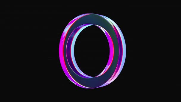 Cromático Arco Íris Luz Transparência Translucidez Ícone Símbolo Botão Sinal — Vídeo de Stock