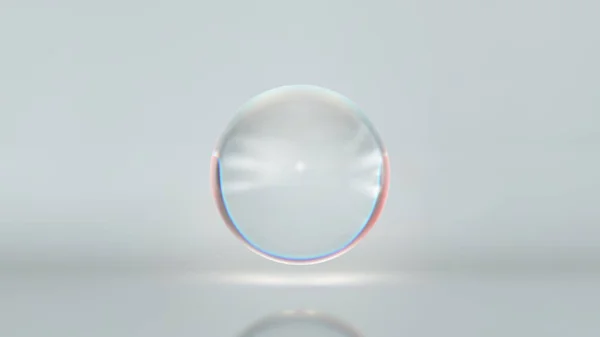 Sphere Bubble Blue Ball Мбаппе Мыло Стекло Вода Свет Глобус — стоковое фото