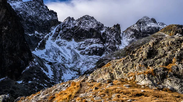 Vale Dos Cinco Lagos Spis Parque Nacional Tatra Eslováquia — Fotografia de Stock