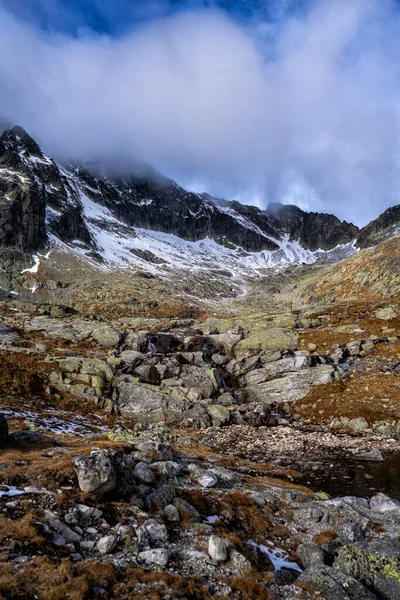 Valle Los Cinco Lagos Spis Parque Nacional Tatra Eslovaquia — Foto de Stock