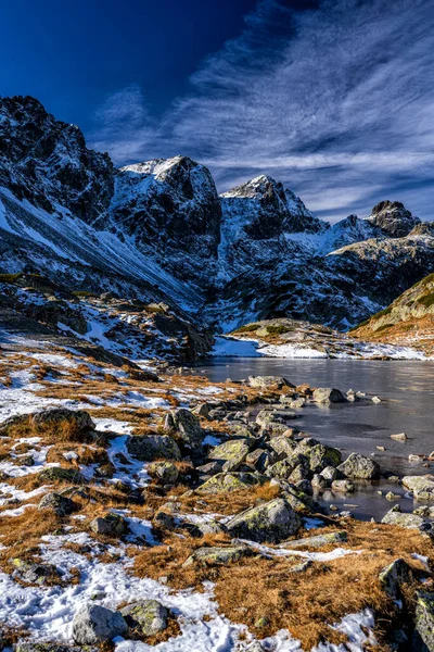 Grande Valle Del Freddo Parco Nazionale Dei Tatra Slovacchia — Foto Stock