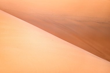 Çöl kum tepeleri yakın plan. Sahra Çölü, Erg Chebbi, Fas.